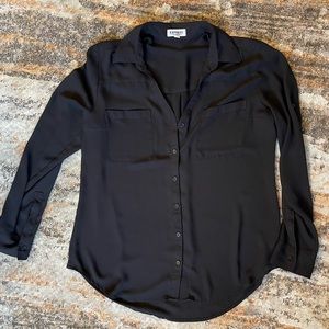 Express Black Portofino Shirt (Large)